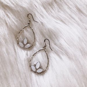 Silver dangle earrings